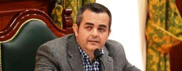 Darío López el pasado martes en el Pleno (Foto TA)