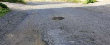 Estado actual de una de las calles del barrio (Foto TA)