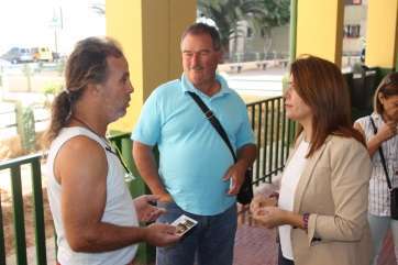 Carmen Hernández, este martes en Jinámar (Foto TA)