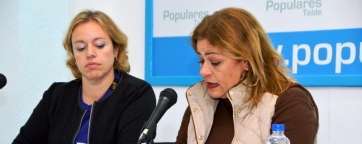 Mari Carmen Castellano y Sonsoles Martín, cabezas visibles del PP en Telde (Foto Antonio Alí)