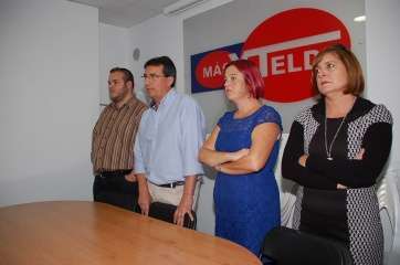 Imagen de archivo de Artiles junto a otros miembros de Más por Telde (Foto TA)