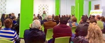 Carmen Hernández, anoche en el consejo político-Tagoror de NC de Telde (Foto TA)