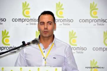 Carlos Carreño, en la reciente inauguración de la sede de Compromiso en Jinámar (Foto Antonio Alí)