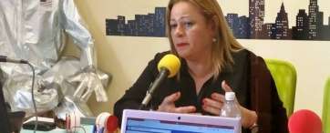 Mari Carmen Castellano, en los estudios de RTV Cibelio (Foto RTV Cibelio)