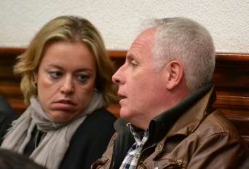 Sonsoles Martín junto a Fidel Ruiz, este miércoles en el Pleno (Foto TA)