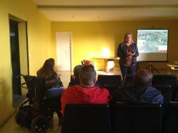 Mari Carmen Castellano, ese lunes en Jinámar (Foto TA)