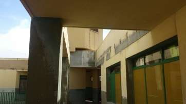 Imagen de los trabajos en la antigua Gerencia del Valle de Jinámar (Foto TA)