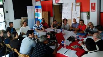 Imagen de la reunión del comité local de campaña celebrada el pasado martes (Foto TA)