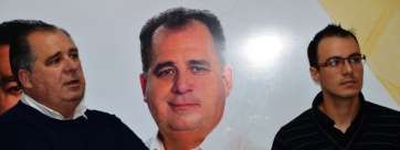 Imagen de archivo del acto de proclamación de Martel como candidato a la Alcaldía (Foto TA)