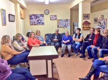 Imagen del encuentro del PP con los vecinos de Las Remudas (Foto TA)