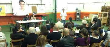 Momento del consejo político de CC de esta noche (Foto TA)