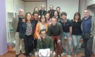 Los partidarios de Ostolozaga celebran el triunfo (Foto TA)