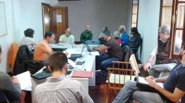 Reunión del equipo electoral de Juntos Se Puede Ganar en Telde (Foto TA)