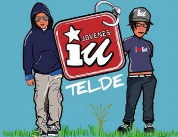 Cartel de la sección joven de IUC de Telde (Foto TA)