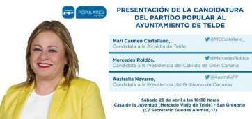 Castellano con miembros de su candidatura, el pasado sábado en La Garita (Foto TA)