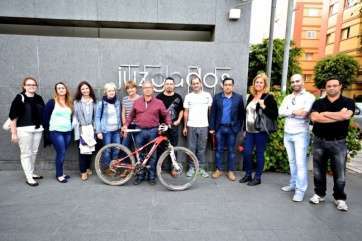 Miembros de la candidatura de Roque de Gando (Foto TA)
