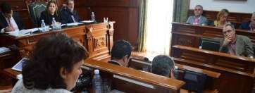 Imagen de archivo de una sesión plenaria reciente del Ayuntamiento de Telde (Foto Daniel Ojeda)