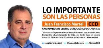 Tarjeta de invitación al acto (Foto TA)