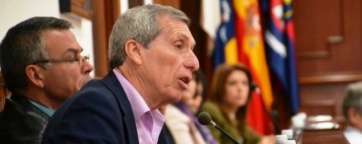 Guillermo Reyes, ayer en el Pleno extraordinario (Foto Daniel Ojeda)