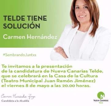 Invitación de NC al acto de presentación (Foto TA)