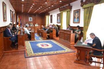 Sesión plenaria donde se aprobaron los Presupuesto de Telde para el ejercicio 2015 (Foto TA)
