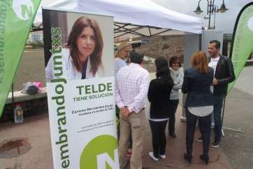 Carpa electoral de NC (Foto TA)