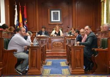 Imagen de la sesión plenaria celebrada esta mañana en las Casas Consistoriales (Foto TA)