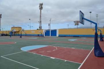 Mejoras realizadas en las canchas de minibasket de El Hornillo (Foto TA)