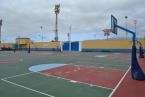 Obras de Mejoras en las canchas de minibasket del Hornillo (Fotos TA)