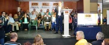 Imagen del acto de los centristas (Foto TA)