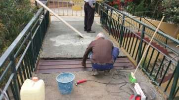 Reformas y obras de mejora en el puente sobre el Barranco del Tundidor, en el Valle de Los Nueve (Foto TA)