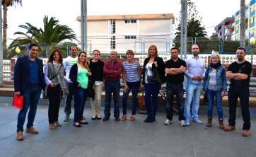 Chano Henríquez, junto al resto del equipo de Roque de Gando (Foto TA)