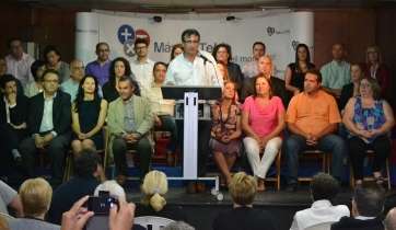 Imagen del acto de presentación de la candidatura de Más por Telde (Foto TA)
