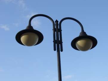 Imagen de una farola instalada en Melenara (Foto TA)