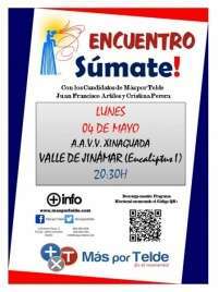 Cartel del encuentro Súmate en Jinámar (Foto TA)