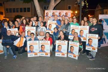 Foto de grupo del equipo de campaña del CCD (Foto Antonio Alí)
