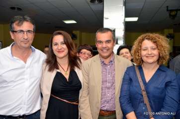 Juan Francisco Artiles con otras personas vinculadas a su proyecto político (Foto Antonio Alí)