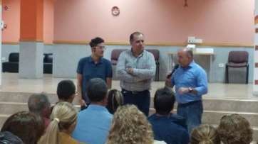 Momento del electoral del CCD en Jinámar (Foto TA)