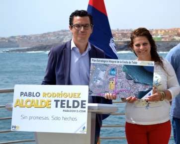 Rodríguez, en la presentación del proyecto estratégico para la costa (Foto TA)