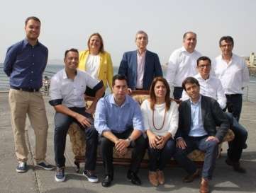 Imagen de familia de los 10 candidatos (Foto TA)