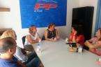 Reunión del PP con personal de Gestel y Fomentas (Foto TA)