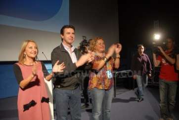 Imagen de archivo de Soria con Castellano y María Australia Navarro (Foto TA)