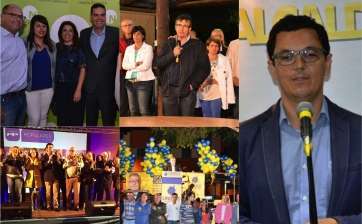 Actos de Nueva Canarias y Unidos por Gran Canaria, de esta noche (Foto TA)