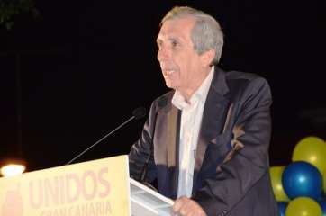 Momento de la fiesta de Unidos por Gran Canaria en el parque Franchy Roca (Foto TA)