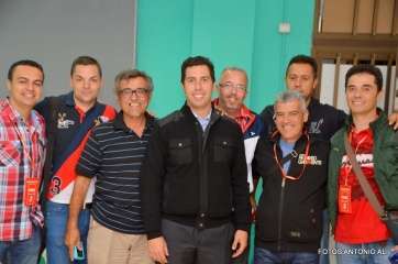 Alejandro Ramos, la noche de este domingo, en la sede del PSOE