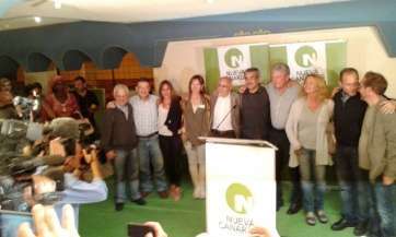 Morales celebra con miembros de NC su triunfo electoral (Foto TA)