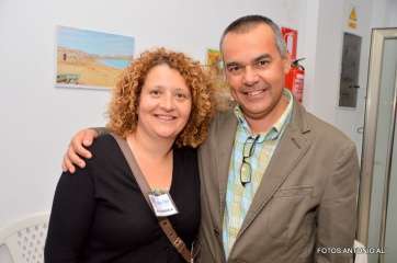 Álvaro Monzón, ecologista, concejal electo de Telde por Más por Telde, anoche con su esposa (Foto TA)