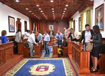 Pleno reciente del Ayuntamiento de Telde (Foto TA)
