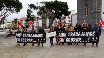 Cuarto día de protesta de los trabajadores de Fomentas (Foto TA)