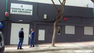 Obras de mejoras realizadas en el campo de lucha canaria de Lomo Cementerio (Foto TA)